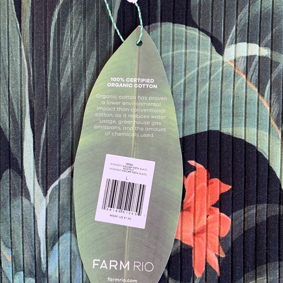 FARM RIO‼️‼️ Black Midnight Macaw Fiesta
Bodysuit✔️✔️✔️ - Picture 7 of 9